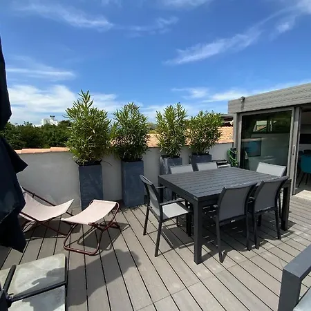 アパート Le Rooftop Tropezien *